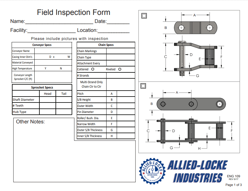 Field Inspection Form